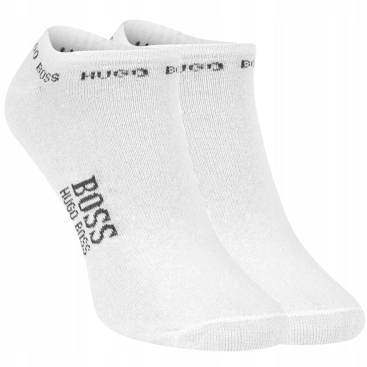 Skarpetki HUGO BOSS stopki 100% BAWEŁNA 12 par białe