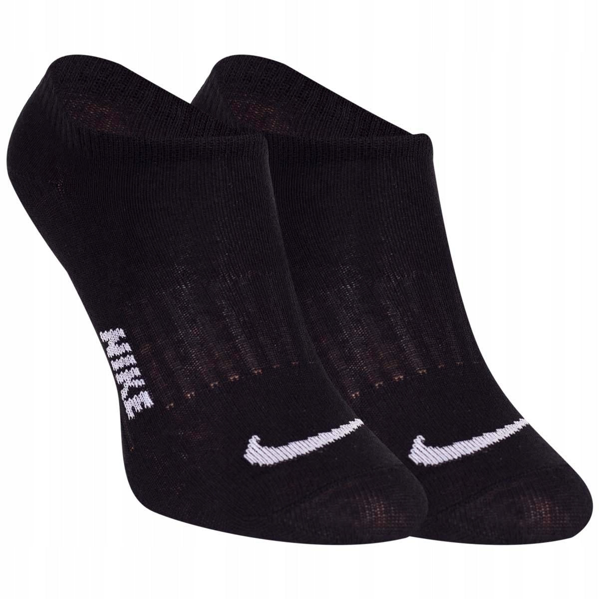 Skarpetki NIKE stopki 100% bawełna 12 PAR czarne
