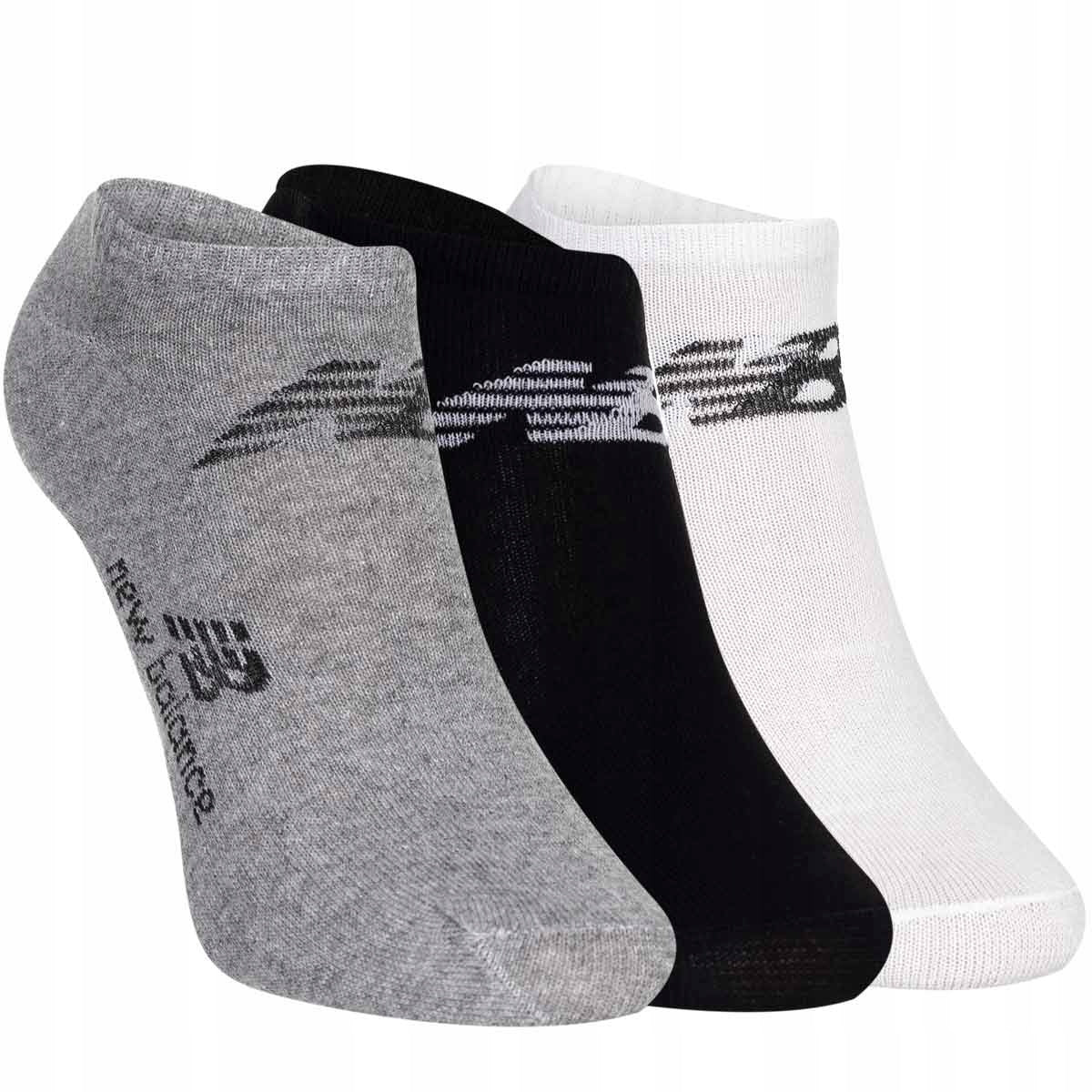 Skarpetki NEW BALANCE stopki 12 par białe/szare/czarne