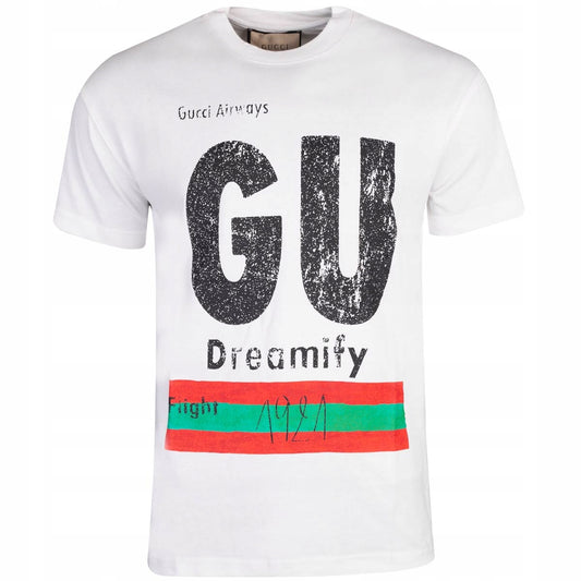 Koszulka męska t-shirt GUCCI 100% bawełna biała