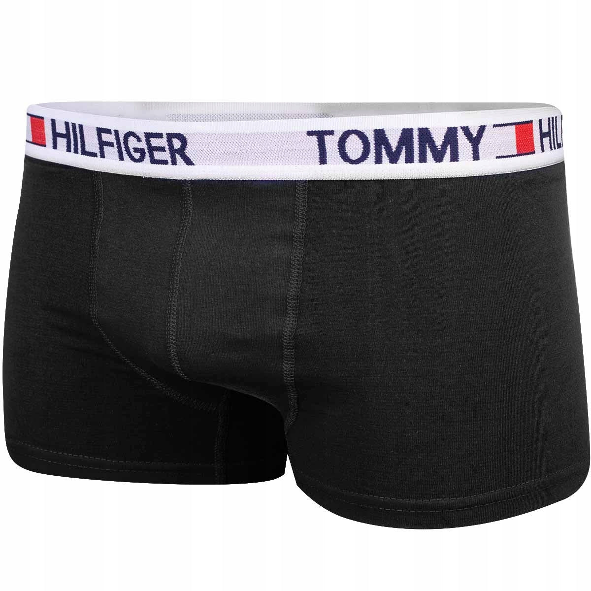 Bokserki męskie TOMMY HILFIGER majtki 3 pary czarne/czerwone/granatowe