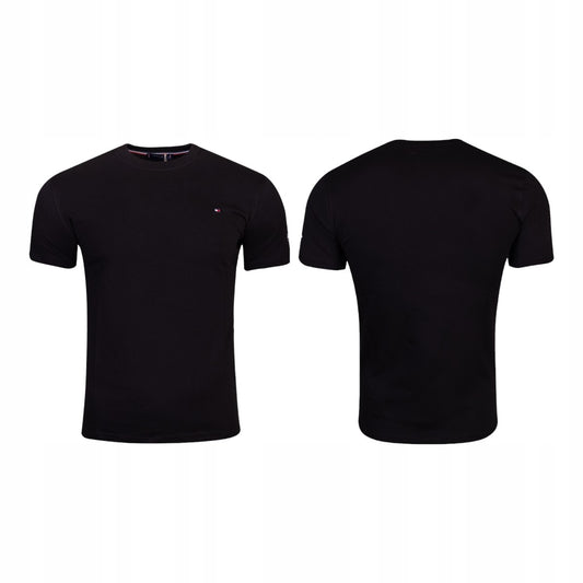 Koszulka męska t-shirt TOMMY HILFIGER 100% bawełna czarna