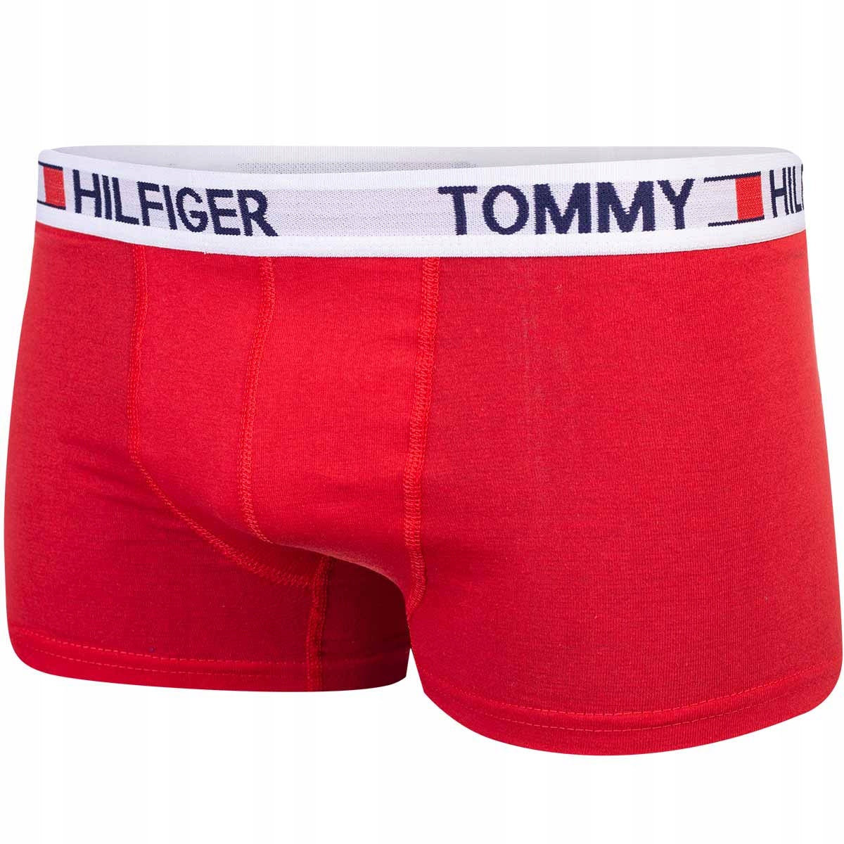 Bokserki męskie TOMMY HILFIGER majtki 3 pary czarne/czerwone/niebieskie