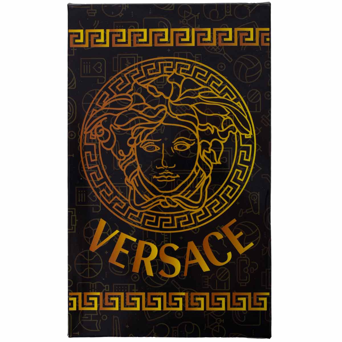 GIFTBOX Bokserki męskie VERSACE majtki PREZENT 3 PARY BAWEŁNA czerwone, granatowe