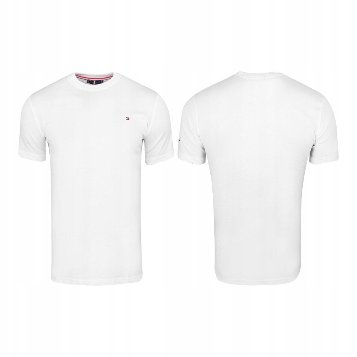 Koszulka męska t-shirt TOMMY HILFIGER 100% bawełna biała