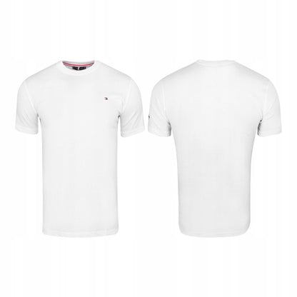 Koszulka męska t-shirt TOMMY HILFIGER 100% bawełna biała