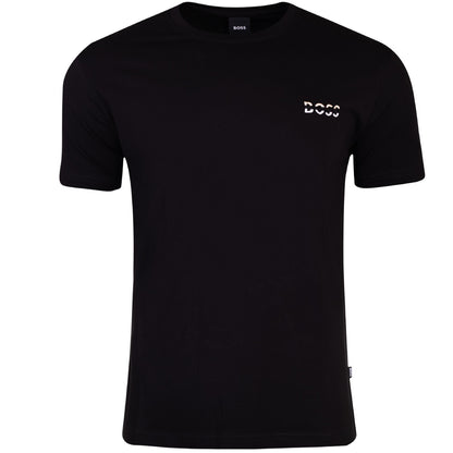 Koszulka męska t-shirt BOSS BAWEŁNA czarna