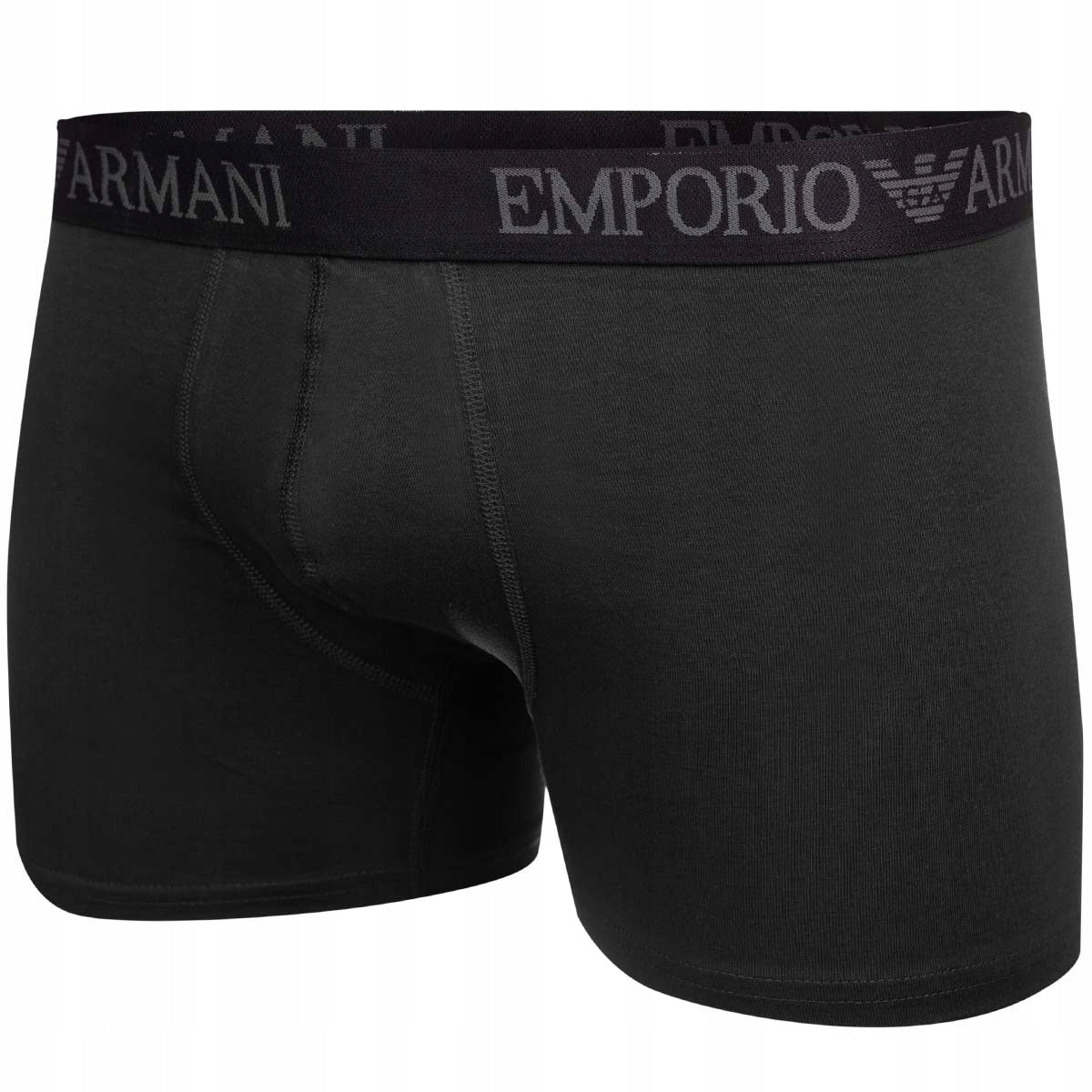 Męskie bokserki majtki EMPORIO ARMANI 3P czarne, granatowe, szare