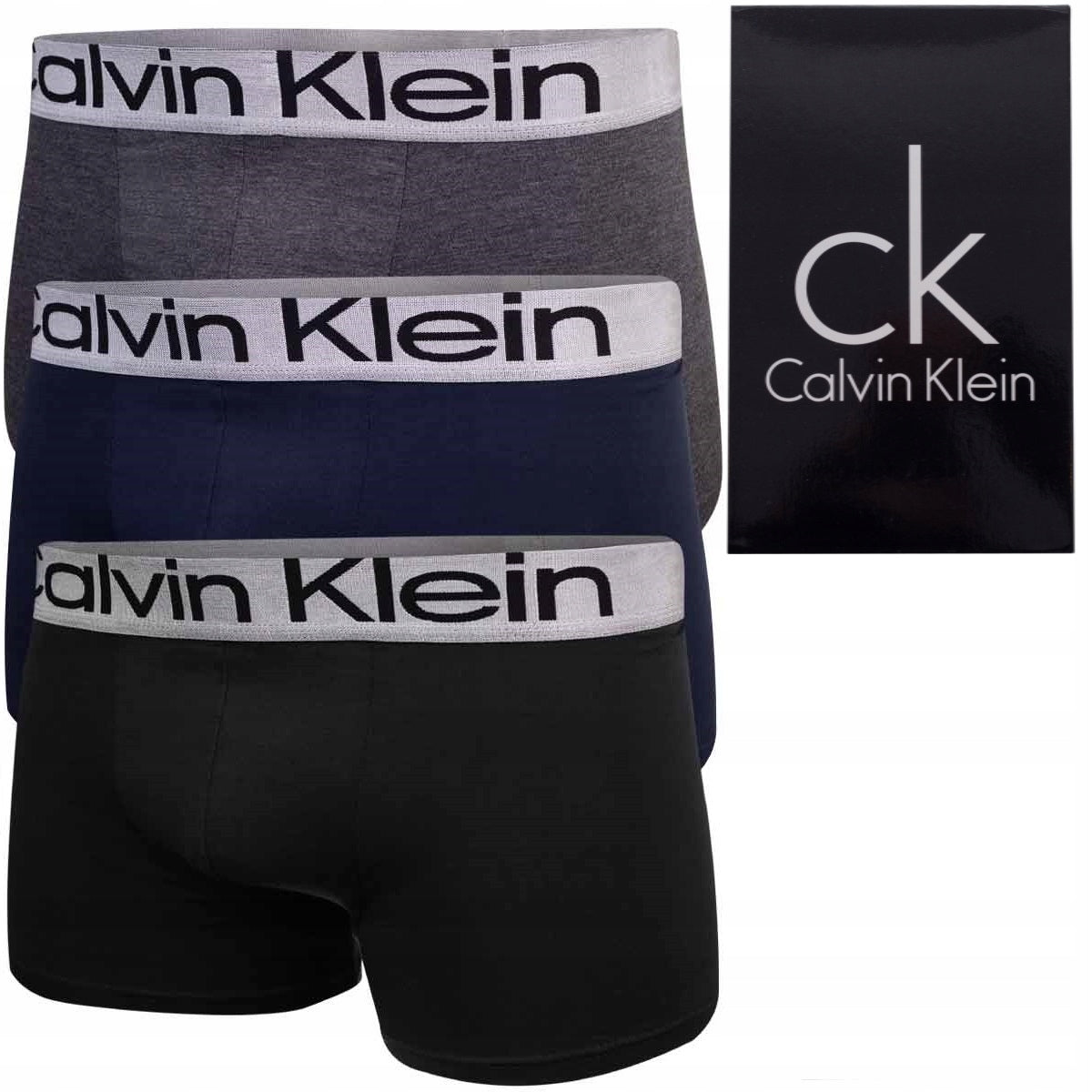 Męskie bokserki GIFTBOX PREZENT bawełniane majtki CALVIN KLEIN 3P