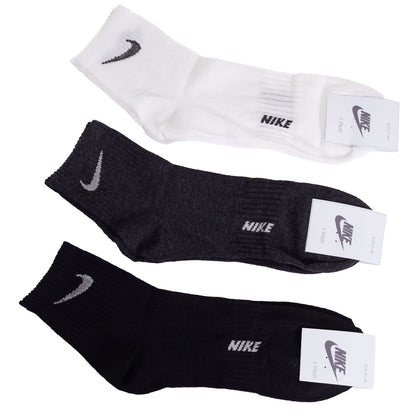 Skarpetki NIKE skarpety 100% bawełna 12 PAR czarne/grafitowe/białe