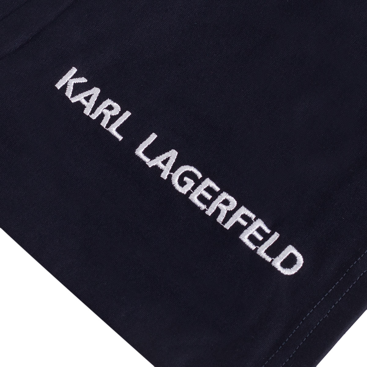 Spodenki męskie krótkie dresowe KARL LAGERFELD 100% bawełna granatowe