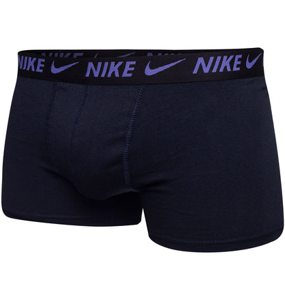 GIFTBOX Bokserki męskie NIKE majtki PREZENT 3 PARY BAWEŁNA czarne, granatowe, szare