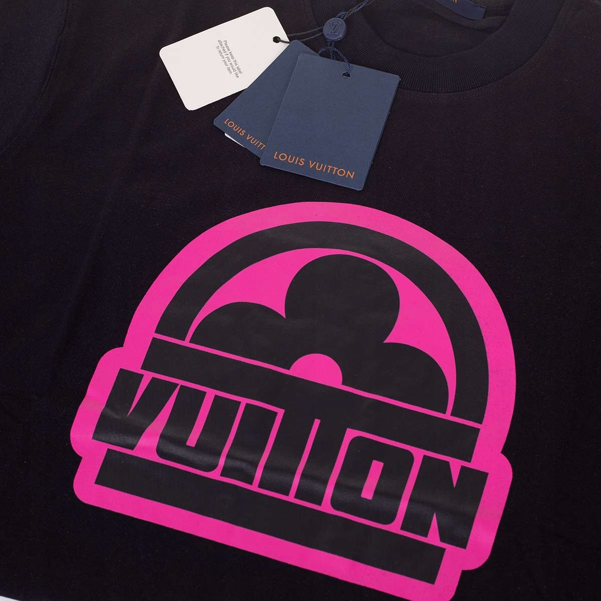 Koszulka męska t-shirt LOUIS VUITTON 100% bawełna czarna