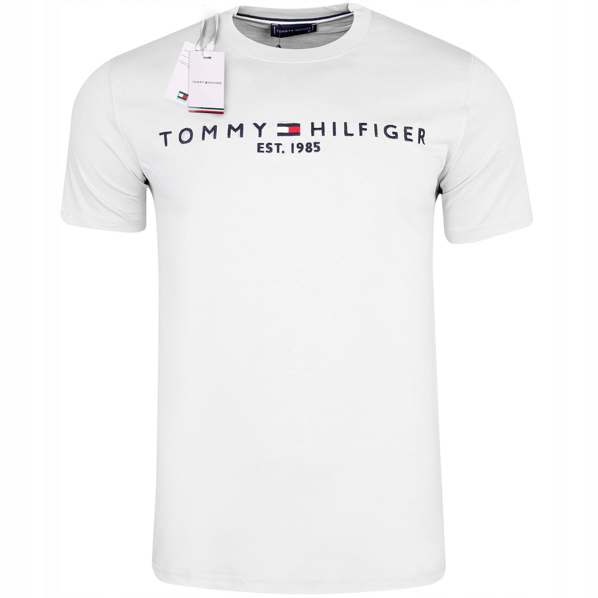 Koszulka męska t-shirt TOMMY HILFIGER 100% bawełna biała