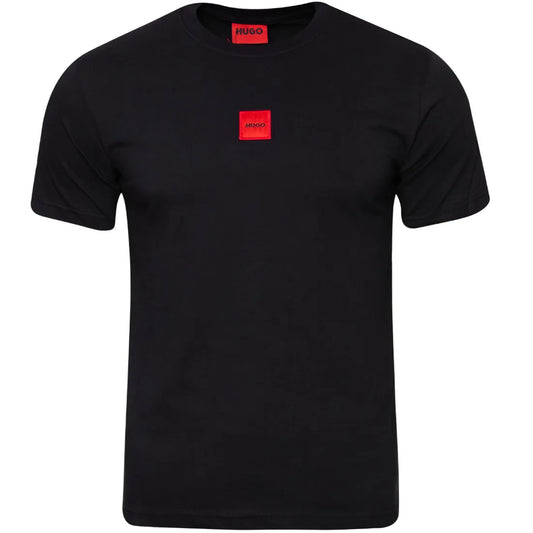Koszulka męska t-shirt HUGO czarna 100% BAWEŁNA