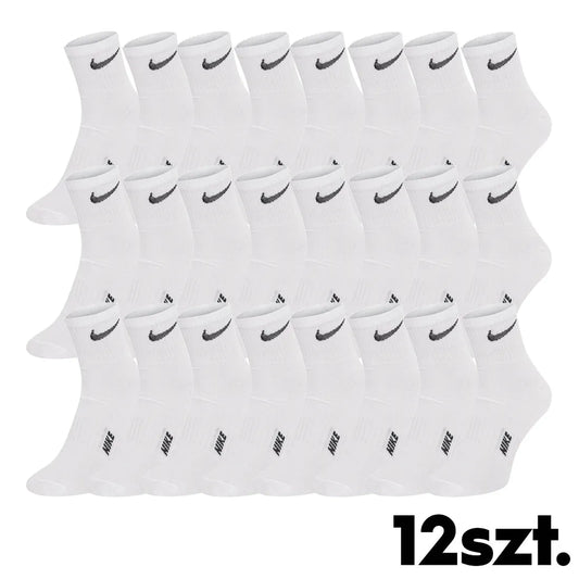 Skarpetki NIKE skarpety bawełna 12 PAR białe