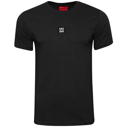 Koszulka męska t-shirt HUGO czarna 100% BAWEŁNA