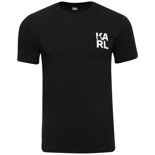 Koszulka męska t-shirt KARL LAGERFELD czarna 100% BAWEŁNA