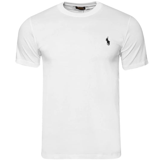 Koszulka męska t-shirt POLO RALPH LAUREN BAWEŁNA biała