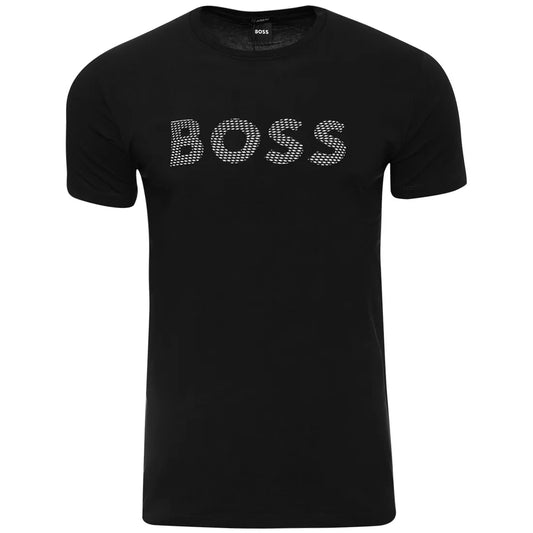 Koszulka męska t-shirt BOSS czarna 100% BAWEŁNA