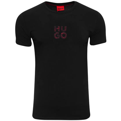 Koszulka męska t-shirt HUGO czarna 100% BAWEŁNA