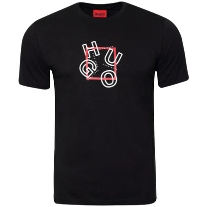 Koszulka męska t-shirt HUGO 100% BAWEŁNA czarna