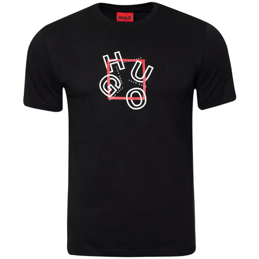 Koszulka męska t-shirt HUGO 100% BAWEŁNA czarna