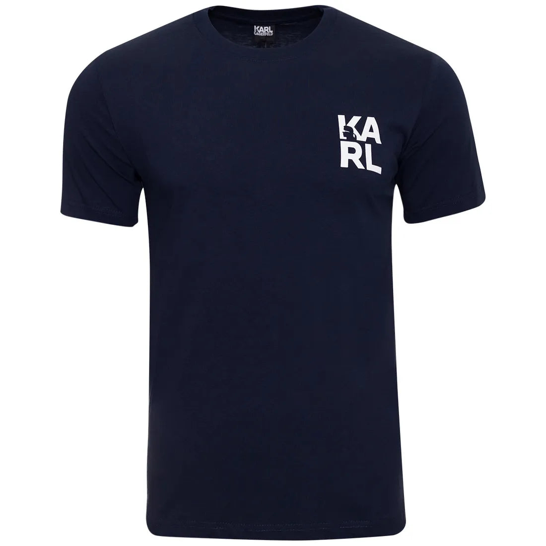 Koszulka męska t-shirt KARL LAGERFELD granatowa 100% BAWEŁNA