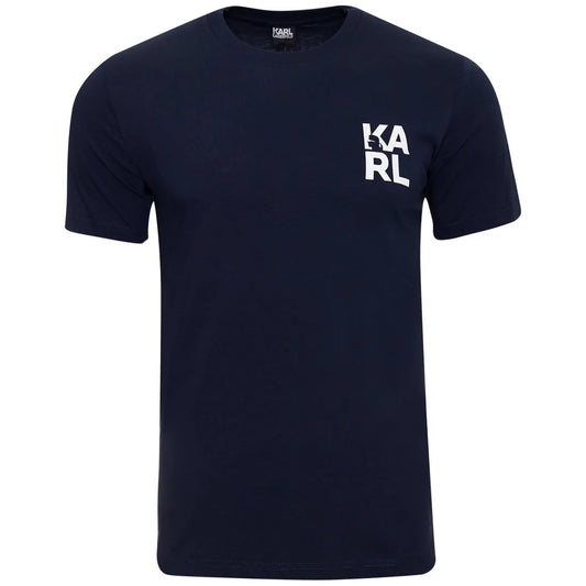 Koszulka męska t-shirt KARL LAGERFELD granatowa 100% BAWEŁNA