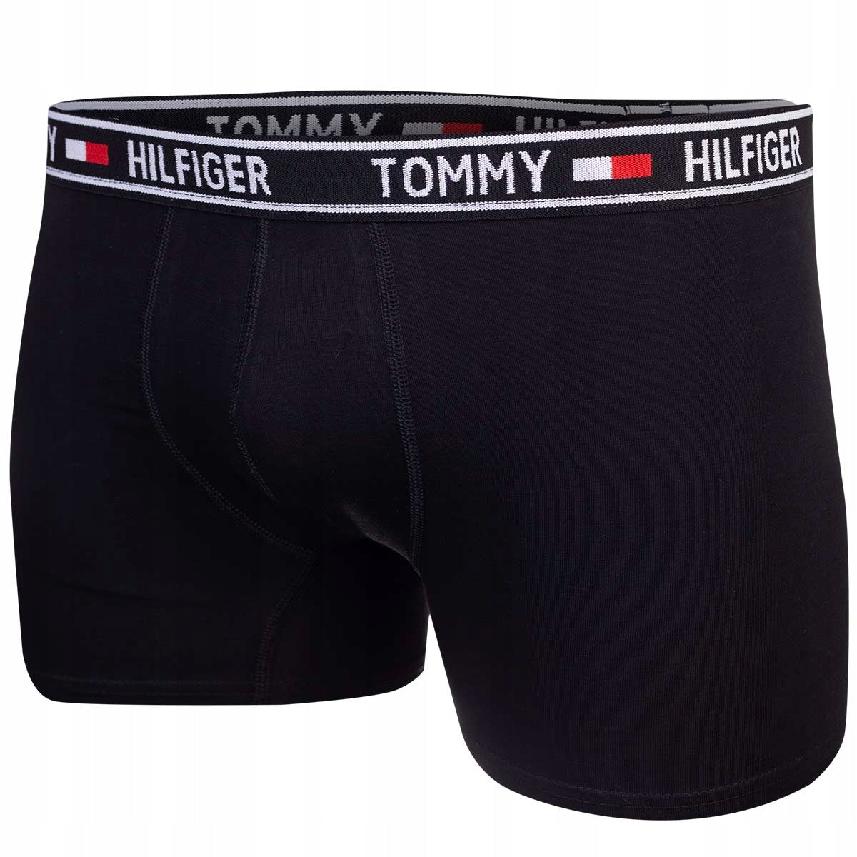 Męskie bokserki majtki TOMMY HILFIGER 3P czarne, grafitowe, szare
