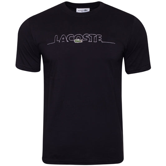 Koszulka męska t-shirt LACOSTE czarna 100% BAWEŁNA