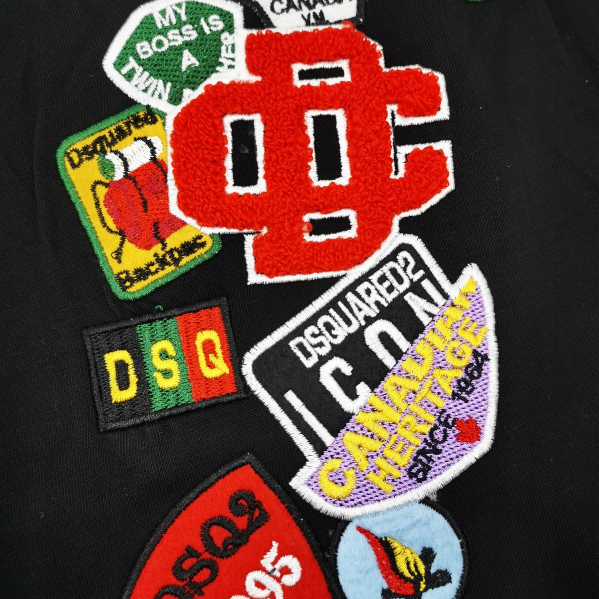 Koszulka męska t-shirt DSQUARED2 100% bawełna czarna
