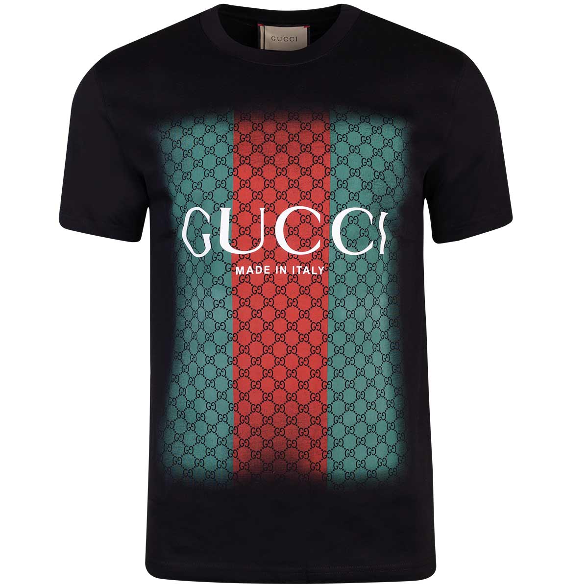 Koszulka męska t-shirt GUCCI 100% bawełna czarna