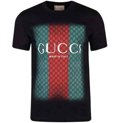 Koszulka męska t-shirt GUCCI 100% bawełna czarna