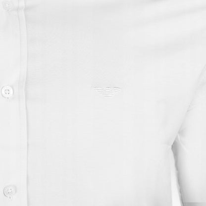 Koszula męska EMPORIO ARMANI długi rękaw BAWEŁNA biała