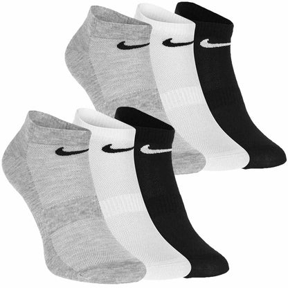 Męskie skarpetki GIFTBOX PREZENT stopki NIKE 6P czarne,białe,szare one size