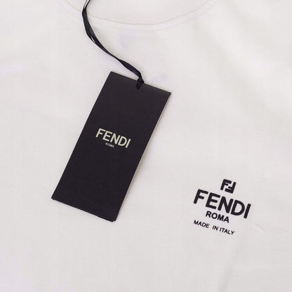 Koszulka męska t-shirt FENDI 100% bawełna biała