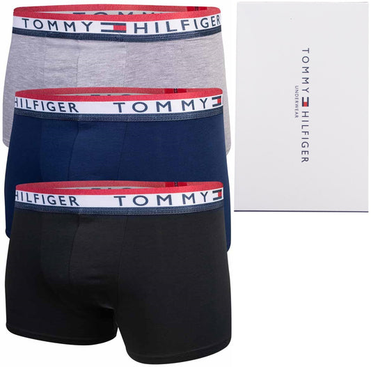 Męskie bokserki GIFTBOX PREZENT bawełniane majtki TOMMY HILFIGER 3P
