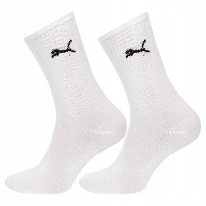 Skarpetki PUMA 9 PAR skarpety bawełna długie cienkie białe
