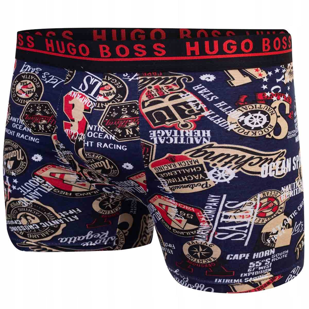 Męskie bokserki GIFTBOX PREZENT majtki HUGO BOSS 3P