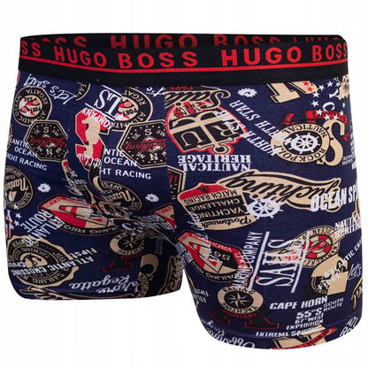 Męskie bokserki GIFTBOX PREZENT majtki HUGO BOSS 3P