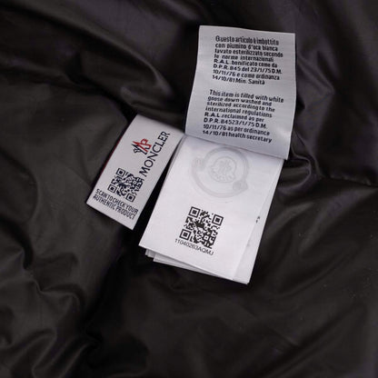 Pikowana puchowa kurtka męska MONCLER zimowa czarna 46