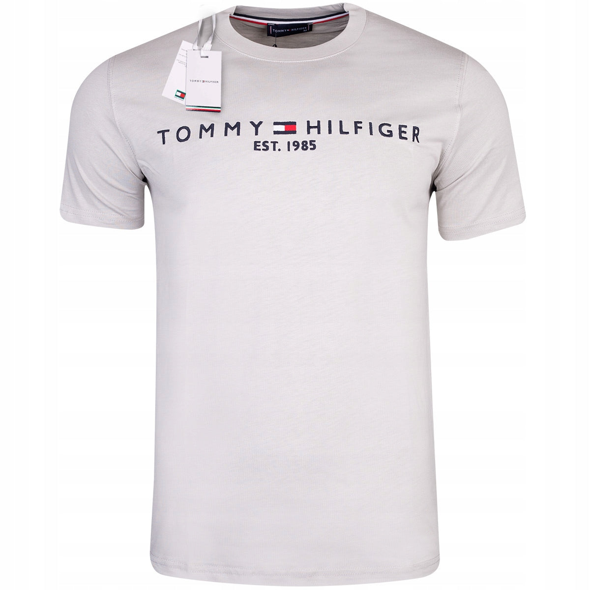 Koszulka męska t-shirt TOMMY HILFIGER 100% bawełna szara