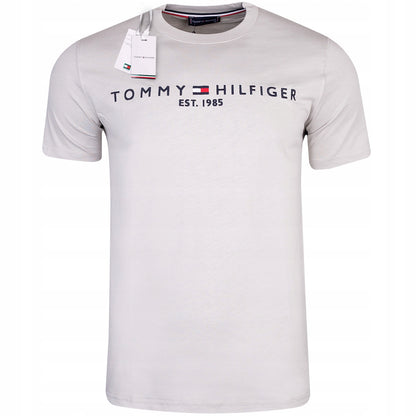 Koszulka męska t-shirt TOMMY HILFIGER 100% bawełna szara