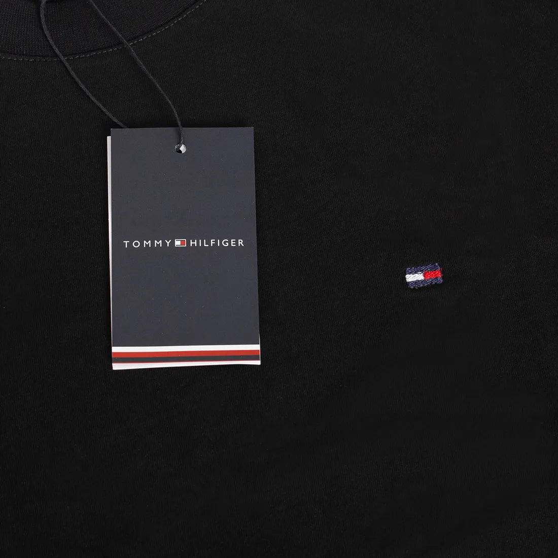 Koszulka męska t-shirt czarna TOMMY HILFIGER 100% BAWEŁNA