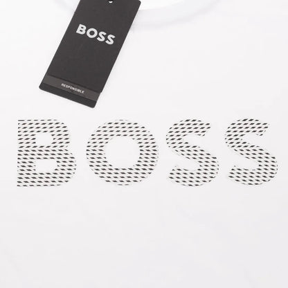 Koszulka męska t-shirt BOSS biała 100% BAWEŁNA