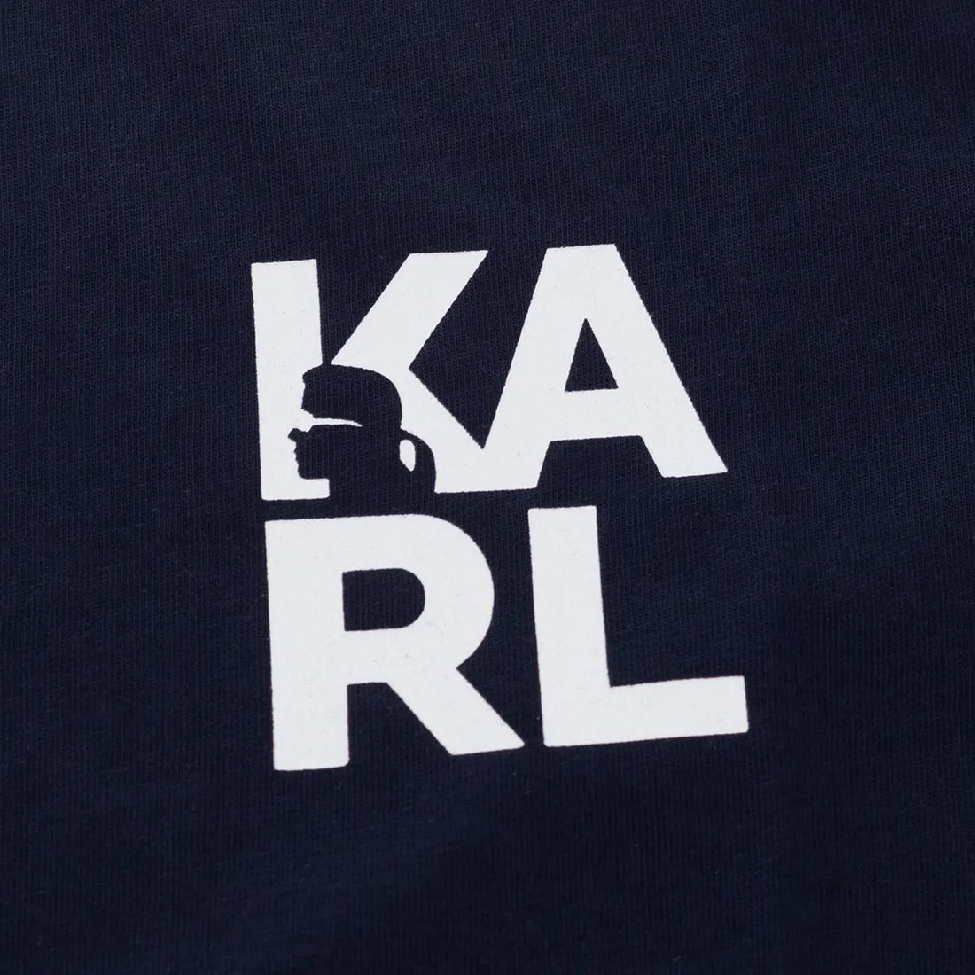 Koszulka męska t-shirt KARL LAGERFELD granatowa 100% BAWEŁNA