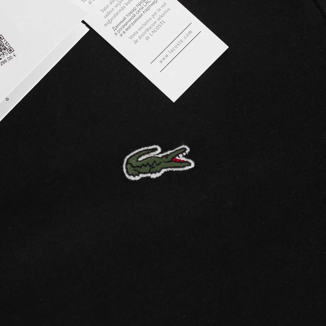 Koszulka męska t-shirt LACOSTE 100% BAWEŁNA czarna