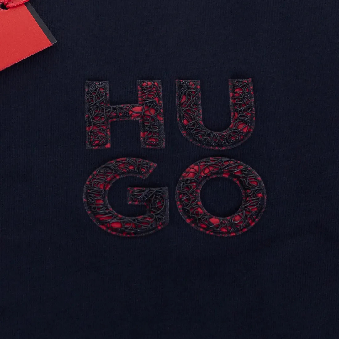 Koszulka męska t-shirt HUGO 100% BAWEŁNA granatowa