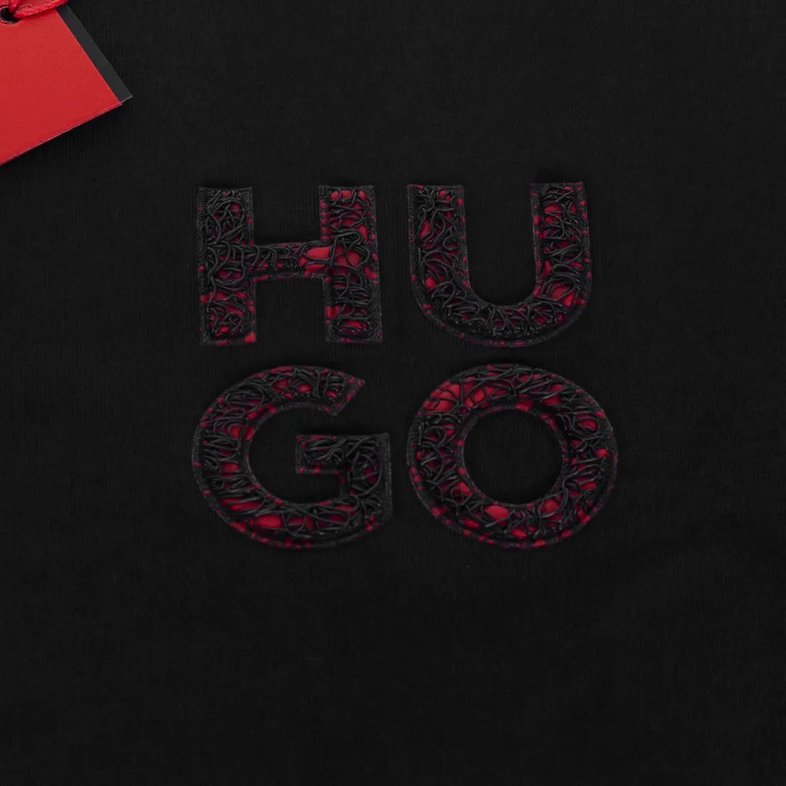 Koszulka męska t-shirt HUGO czarna 100% BAWEŁNA